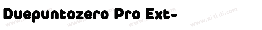 Duepuntozero Pro Ext字体转换